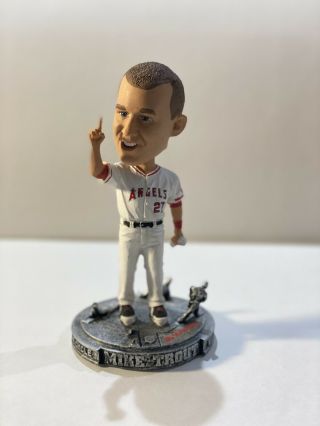 2014 Mike Trout Bobblehead Youngest To Hit For The Cycle