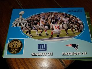 Danbury Nfl Superbowl Xlvi Game Flip Coin Giants Vs Patriots
