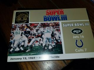 Danbury Nfl Iii Bowl Game Flip Coin Jets Vs Colts