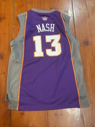 Phoenix Suns 13 Steve Nash Nba Adidas Jersey Youth Large