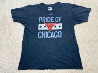 Chicago Bulls Nba Adidas Short Sleeve T - Shirt Men 