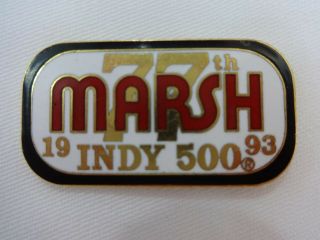 1993 77th Indianapolis 500 Marsh Collector Sponsors Lapel Tie Hat Pin Indycar