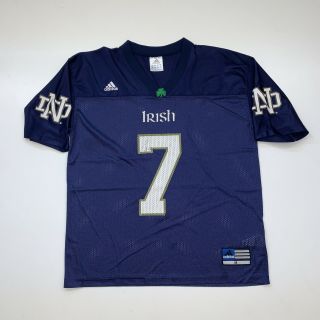 Adidas Notre Dame Football Jersey Size Xl 7 Blue