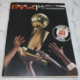 Bullpen Official Game Program Chicago Bulls 1992 Nba Finals Edition Vs Portland
