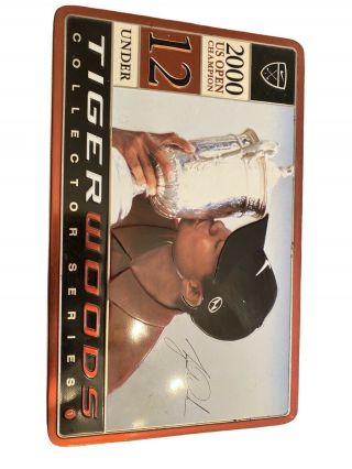 Tiger Woods 2000 Us Open Champion Collector Tin Of 12 Nike Golf Balls - Guc