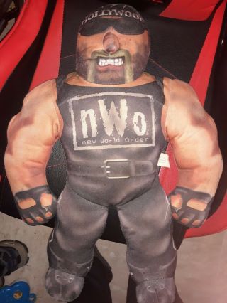 Hollywood Hulk Hogan Wcw Bashin Brawlers 21 " 1998 Talking Plush Doll Nwo