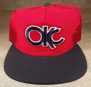 Vintage Oklahoma City 89ers Minor League Mesh Baseball Cap Hat