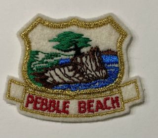 Vintage Pebble Beach Golf Club Embroidered Felt Patch