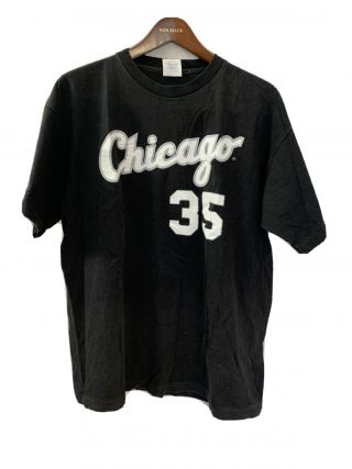 Vintage Xl Majestic 1994 Chicago White Sox Frank Thomas Jersey T - Shirt 35