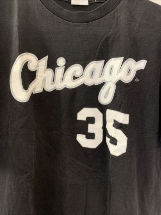 Vintage XL Majestic 1994 Chicago White Sox Frank Thomas Jersey T - Shirt 35 3