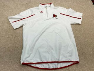 Louisville Cardinals Ncaa Short Sleeve 1/4 Zip Jacket Men 
