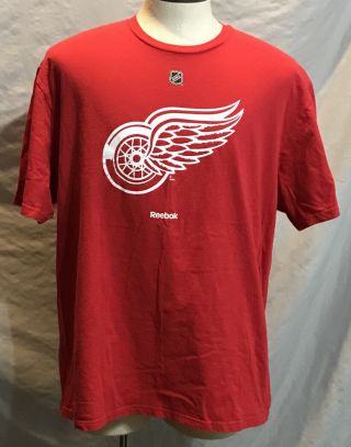 Reebok Nhl Detroit Red Wings Men’s T - Shirt Red Size 2xl