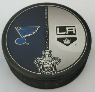 2012 Stanley Cup Playoffs Blues Vs Kings Inglasco Official Nhl Hockey Puck