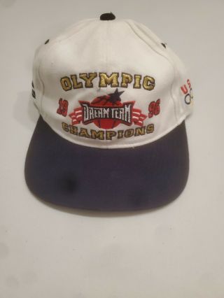 1996 Olympic Games Atlanta Dream Team Usa Basketball Gold Medal Hat/cap Snapback