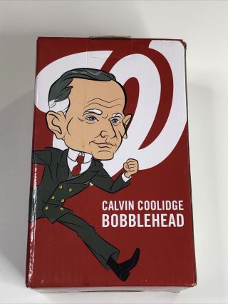 2015 Washington Nationals Calvin Coolidge Bobblehead Bobble Head Sga President