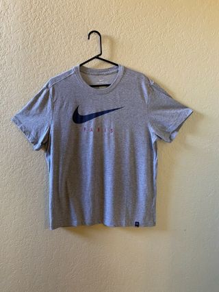 Nike Psg Paris Saint Germain F.  C.  Xl Grey Gray Shirt