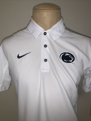 Nike Penn State Nittany Lions Dri - Fit Polo Shirt (white) - Mens Medium
