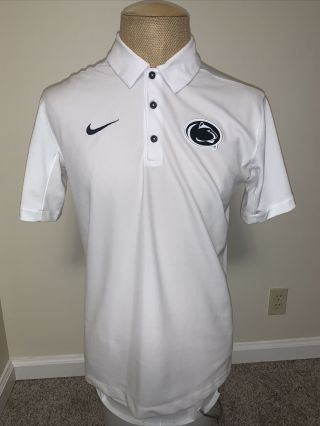 Nike Penn State Nittany Lions Dri - Fit Polo Shirt (White) - Mens Medium 2