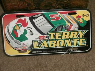 5 Terry Labonte & Kelloggs License Plate,  1998 Size: 12 " X 6 ",  Plastic
