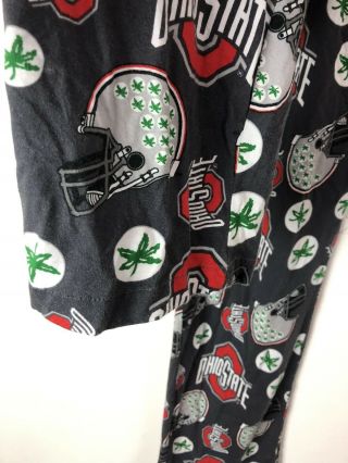 Ohio State sleepwear pants sz M gray with ohio state themed Aw2 3