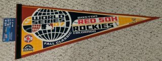 Mlb Boston Red Sox 2007 World Series Champions Team Logo Pennant