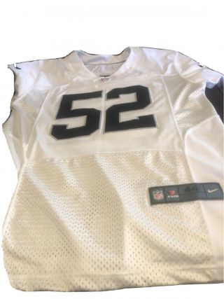 Nike Khalil Mack 52 Oakland Raiders Mens L Nike Brand Football Jersey