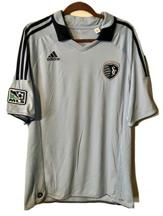 Adidas Sporting Kansas City (kc) Mls Soccer Jersey - Men’s Xl - Authentic 2012