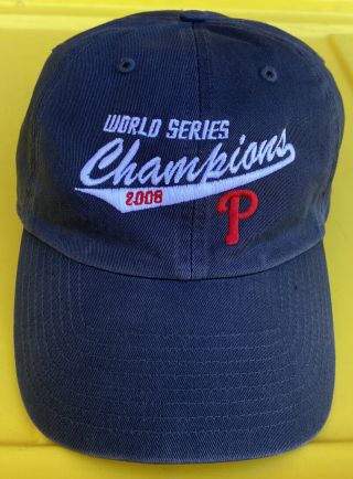 2008 Philadelphia Phillies Twins Enterprise World Series Champions Hat Cap Mlb
