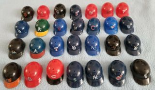 28/30 Set Of 2000’s Mlb Baseball Helmets Mini Batting Helmets Chief Wahoo Teams