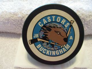 Hometown Hockey: Buckingham Castors (beavers) Quebec Tier Ii Jr.  A Puck