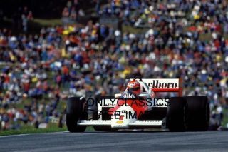 1984 Niki Lauda Mclaren Formula One Grand Prix Auto Racing F1 Speed 8x12 Photo