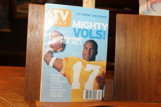 Tennessee Vols National Championship Football 1998 99 Tv Guide Tee Martin