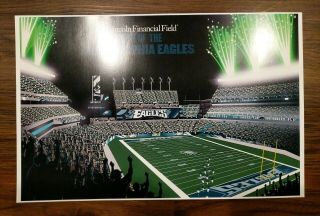 Philadelphia Eagles Lincoln Financial Field Stadium Tour Poster Picture 17x11 "