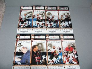 2001 - 02 Ottawa Senators Nhl Hockey Stanley Cup Playoff Tickets (2 Uncut Sheets)