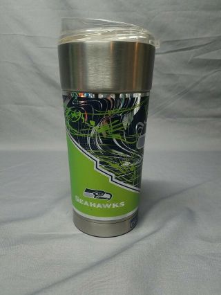 Seattle Seahawks 24 Oz.  Stainless Steel Vacuum Insulated Travel Coffee Mug