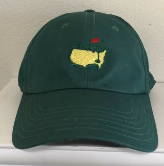 Augusta Nationals Masters Golf Classic Green Adjustable Hat Tiger Woods Phil