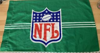 Vintage 1989 Vintage Nfl Logo Football Field Pillowcase Pillow Case Three Stripe