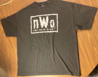 Nwo 2 - Sided 2xl T - Shirt Wwe Minnesota 4 Life On Back World Order Wwf Wcw