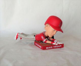 Anaheim Angels Bobblehead Of Mike Trout Sliding 3 Of 3 Loose 2017