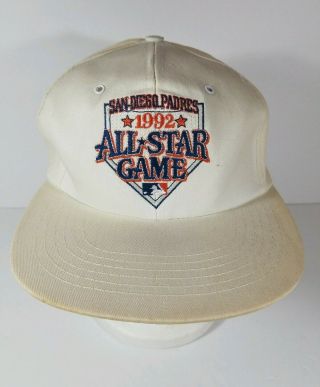 Vintage 1992 San Diego Padres All Star Game Rally Mlb Snapback Hat