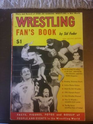 Rare Wrestling Fans Book 1952 Thesz Rogers Feder Ladies Vintage Nwa Wwf
