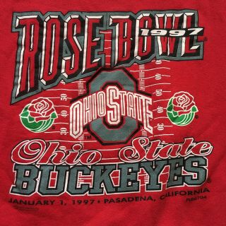 Vintage OSU Ohio State University Rose Bowl Sweatshirt Crewneck Large 1997 2