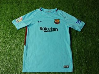 Barcelona Barca 2017/2018 Football Shirt Jersey Away Nike Size Young Xl