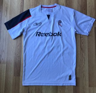 Bolton Wanderers Soccer Shirt Jersey Reebok Mens Small 16 Nakata