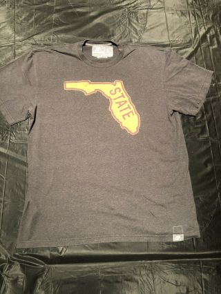 Vintage Nike Shirt T - Shirt Florida State Fsu Seminoles Noles Large Grey Gray