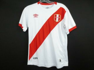 Umbro Peru Fpf Soccer Jersey National Team Official Shirt Boys Large [16]