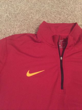 Nike Dri - Fit Southern Cal USC Trojans NCAA Half Zip Men ' s Size XL - 3