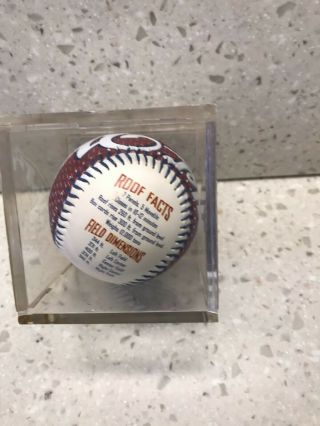 Milwaukee Brewers Miller Park Fotoball Opening Day Baseball W/case Scarce