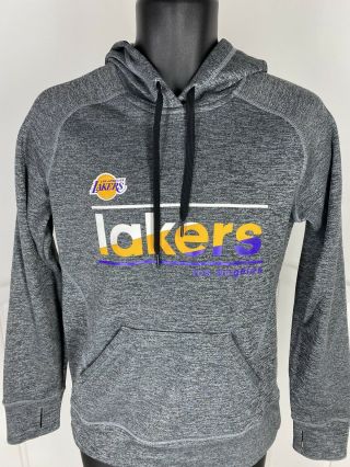 Men’s Adidas Climawarm Los Angeles Lakers Nba Sweatshirt Hoodie - Size Small