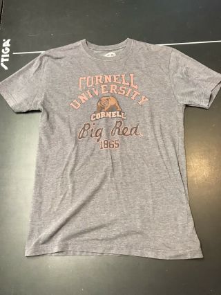 Cornell University 1865 Adult Small Gray T - Shirt Big Red Andy Bernard The Office